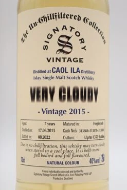 Caol Ila 2015 Very Cloudy Islay Single Malt Scotch Whisky 8 Caol Ila 2015 Very Cloudy Islay Single Malt Scotch Whisky -Waterford Verkäufe DSC00185