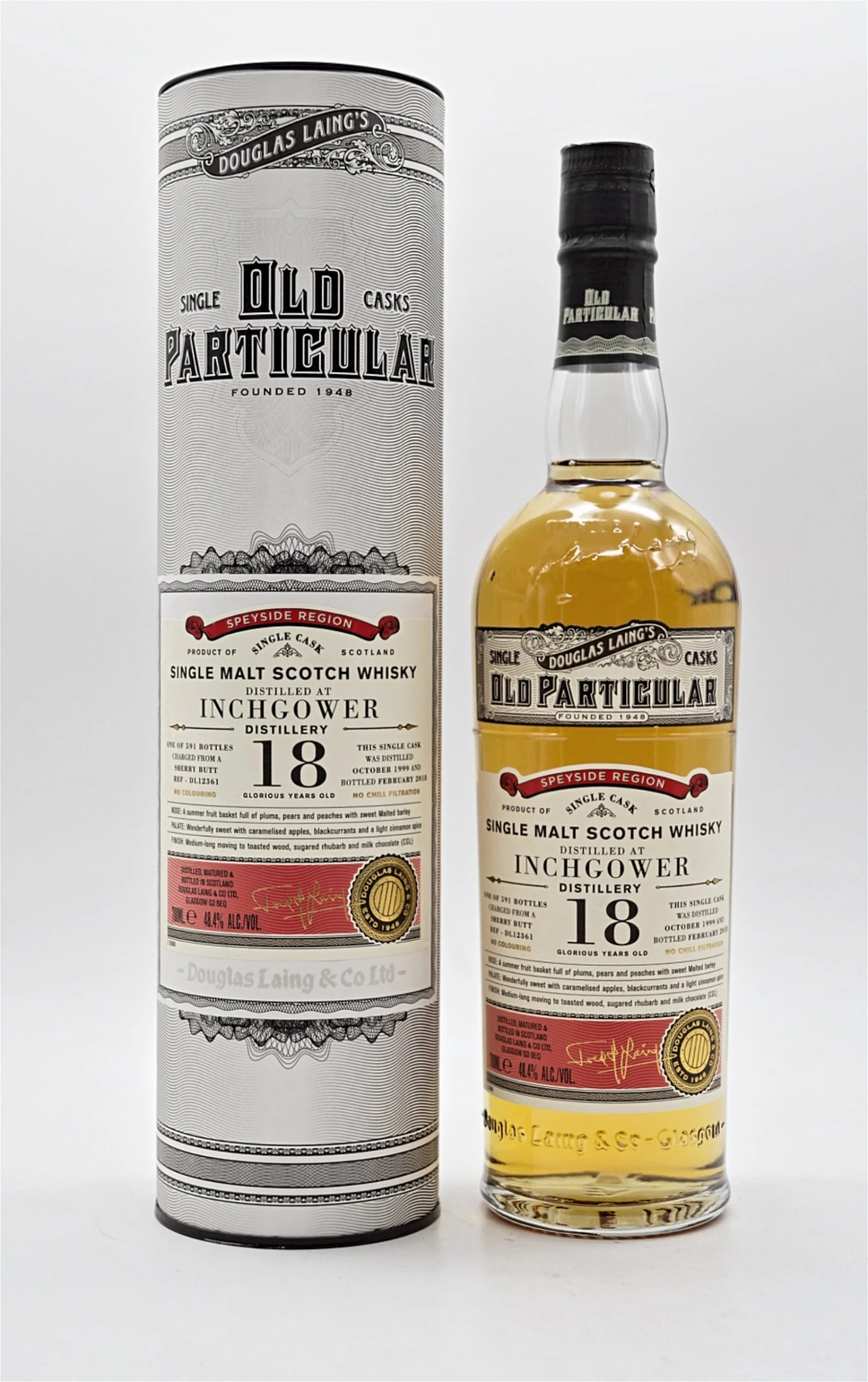 Inchgower Distillery 18 Jahre 1999/2018 48,4% 591 Fl. Single Cask Single Malt Scotch Whisky 3 Inchgower Distillery 18 Jahre 1999/2018 48,4% 591 Fl. Single Cask Single Malt Scotch Whisky