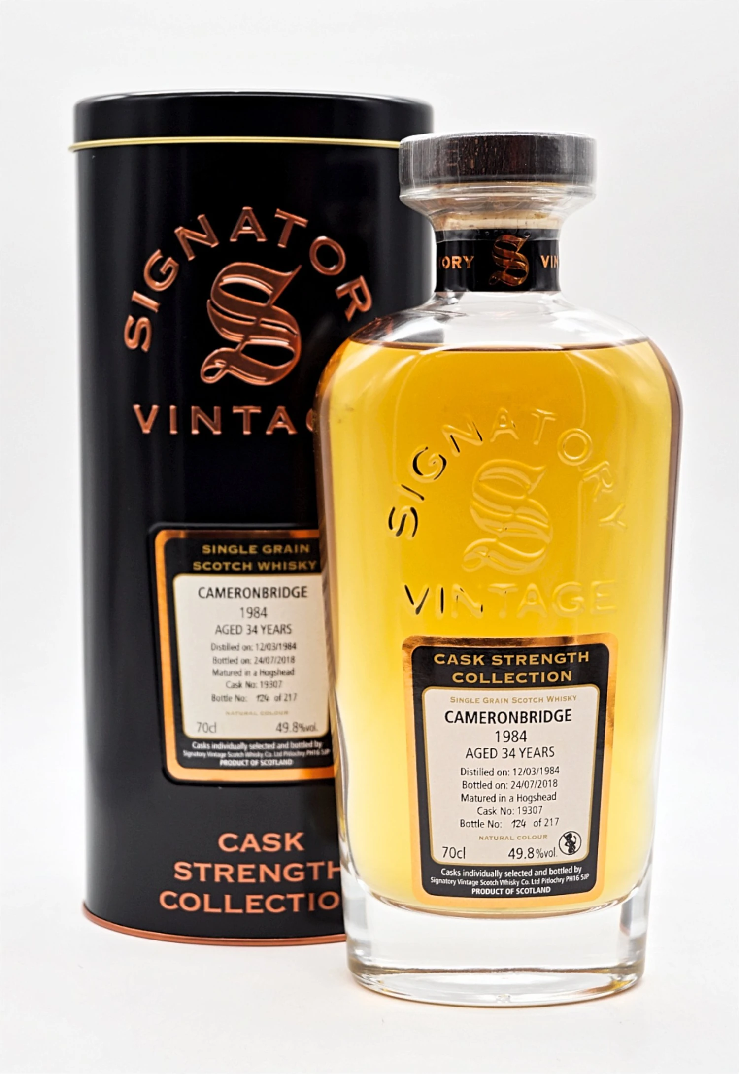 Cameronbridge 34 Jahre 1984/2018 Cask 19307 Single Grain Scotch Whisky 3 Cameronbridge 34 Jahre 1984/2018 Cask 19307 Single Grain Scotch Whisky