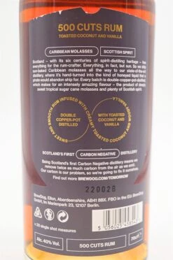 500 Cuts Coconut And Vanilla Rum 10 500 Cuts Coconut And Vanilla Rum -Waterford Verkäufe dsc01236