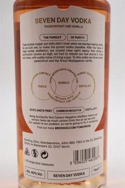 Seven Day Vodka Passionfruit And Vanilla 10 Seven Day Vodka Passionfruit And Vanilla -Waterford Verkäufe dsc01242