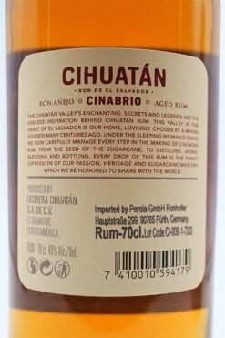 12 Jahre Cinabrio Rum -Waterford Verkäufe dsc09651