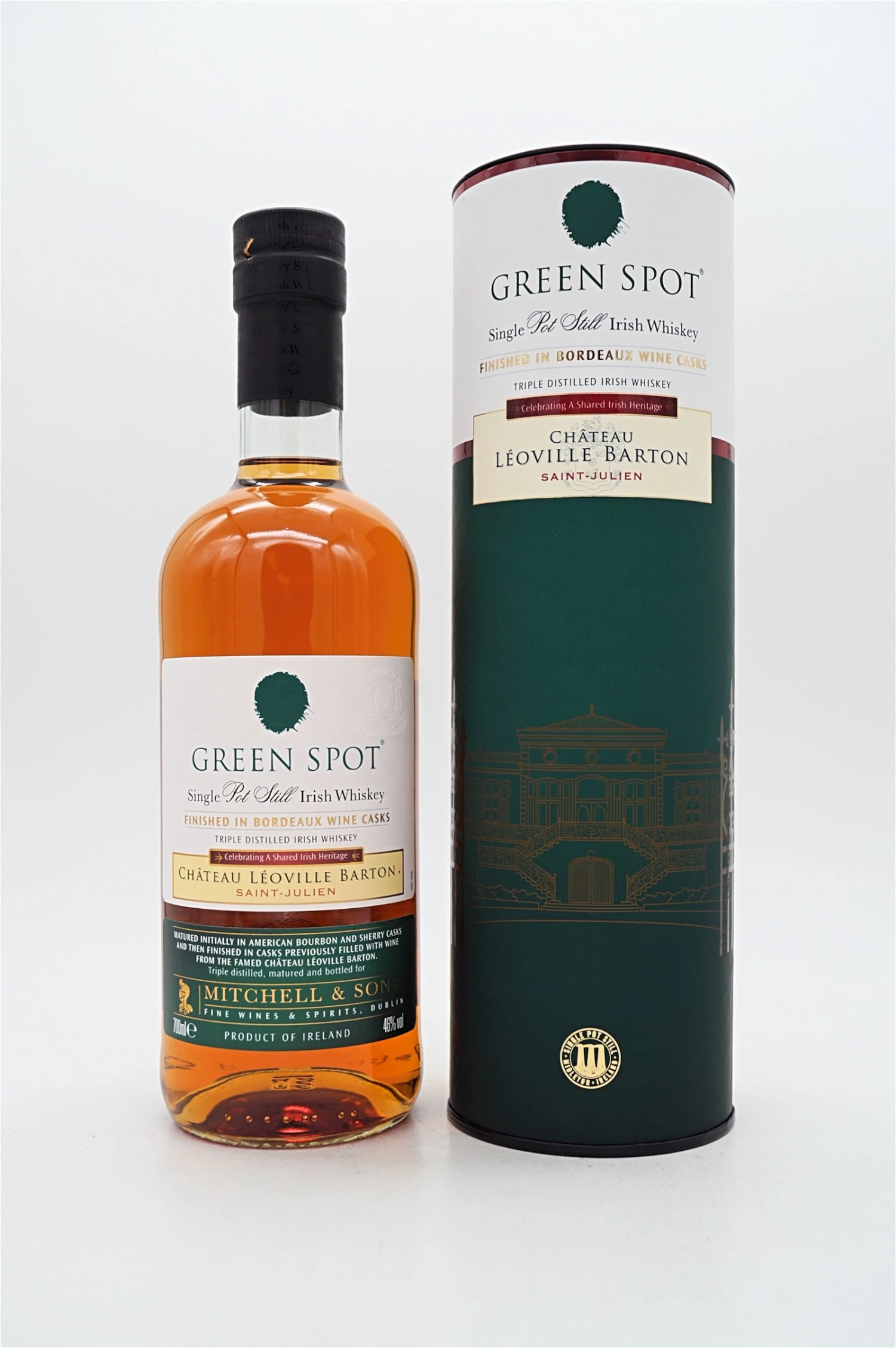 Chateau Leoville Barton Finished In Bordeaux Wine Casks Single Pot Still Irish Whiskey 3 Chateau Leoville Barton Finished In Bordeaux Wine Casks Single Pot Still Irish Whiskey