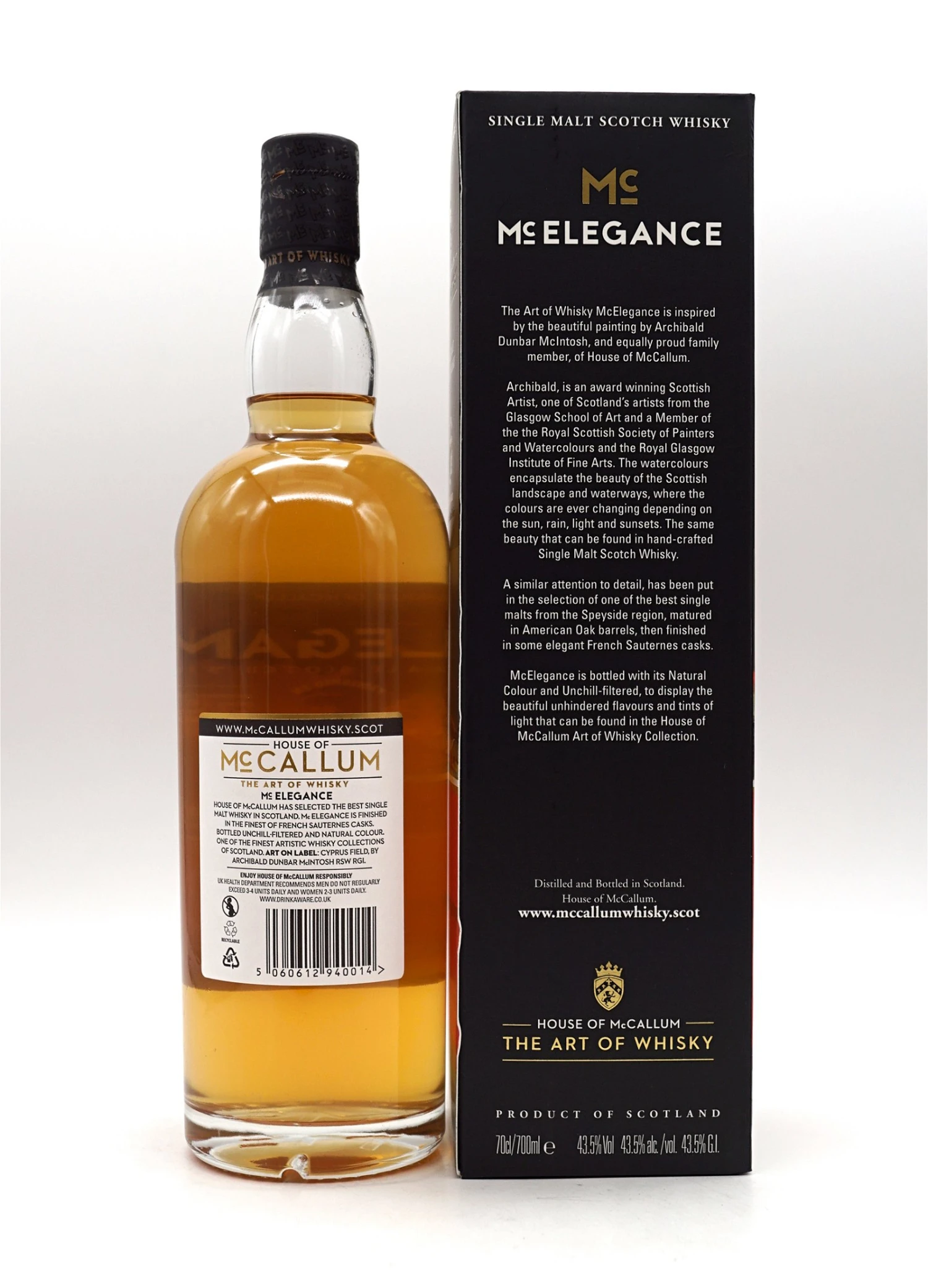 Mc Elegance Single Malt Scotch Whisky 4 Mc Elegance Single Malt Scotch Whisky – Bild 2